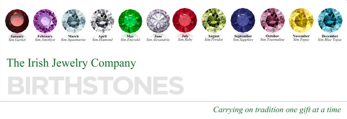 irish jewelry birthstones 700x240