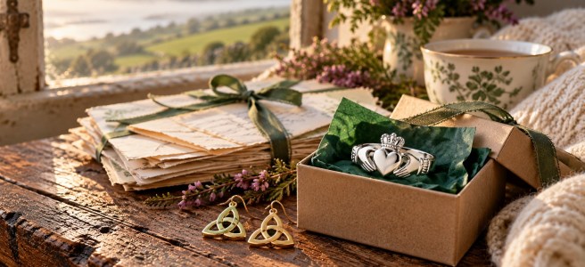 The Irish Jewelry Company reviews: Celtic keepsakes by a misty window